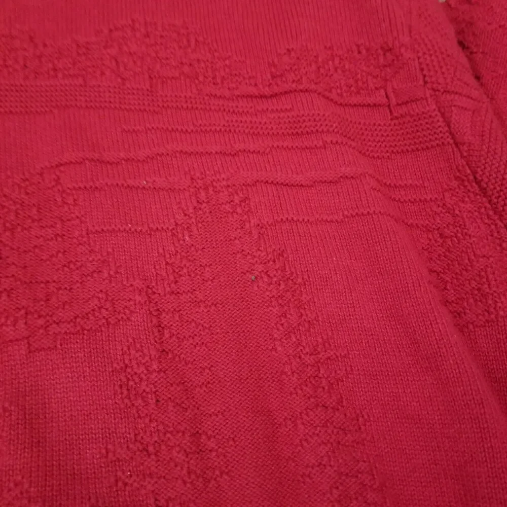 Vintage Heavyweight Resilio Sport Sweater Mens Large Red‎ Golf Golfing